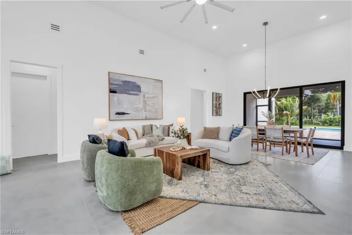Staged Living room of sister property