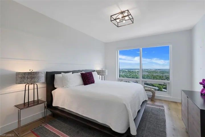 Bedroom featuring light wood-style floors