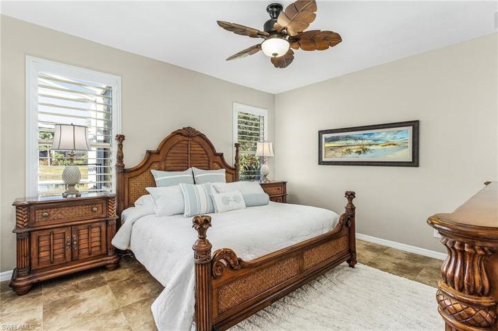 Spacious primary bedroom suite.