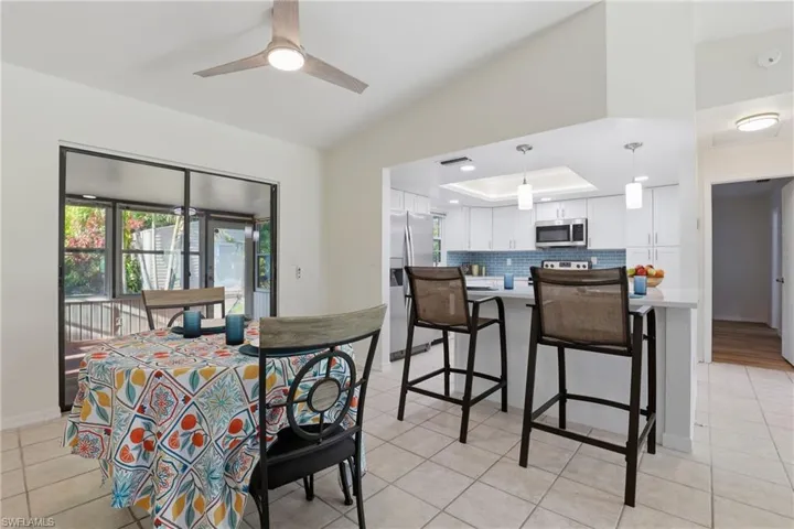 Dining Area with view of Florida Room