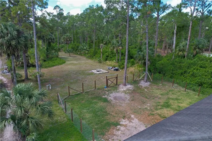 Fenced Portion of Back Yard