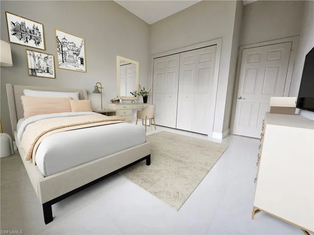Bedroom featuring a closet and baseboards