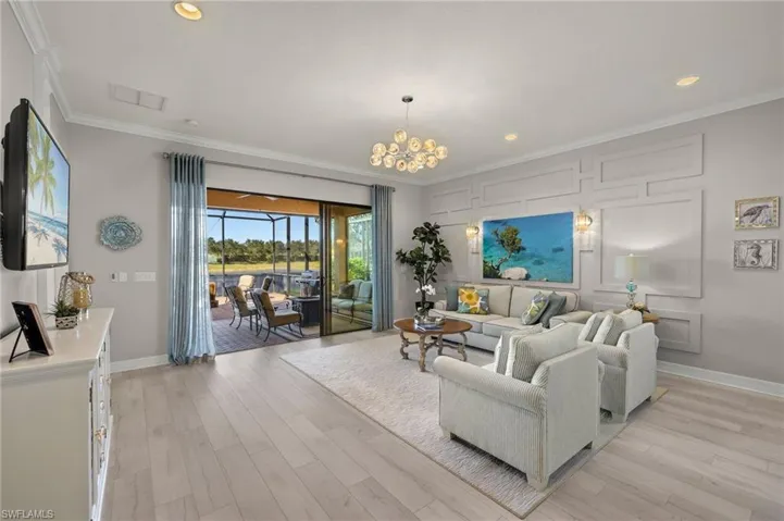 Coastal decor awaits you PLUS the just shy of 1000 sqft extended lanai offers you outdoor living space to entertain, relax, and soak up all SWFL has to offer!