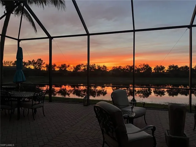 Lanai with Western view offering SWFL exceptional sunset views! Enjoy!