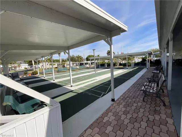 Surrounding community with shuffleboard