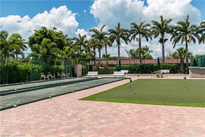 Surrounding community with a game area
