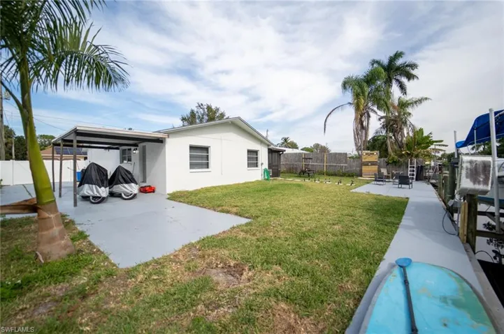 View of yard with a patio area