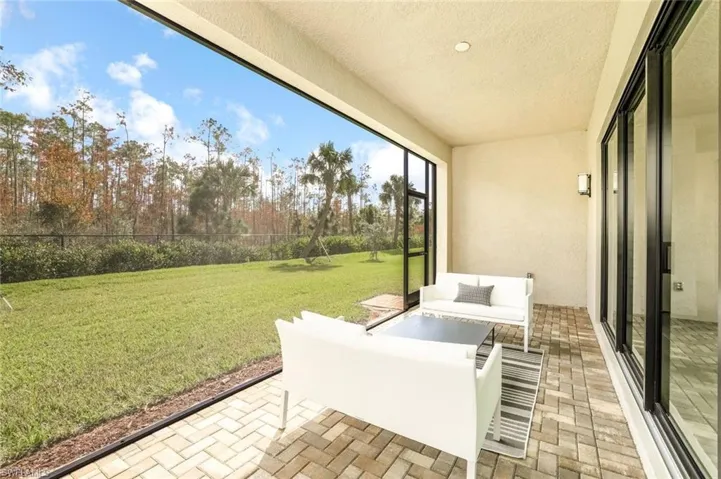 View of patio / terrace featuring an outdoor living space.  Furniture Included!