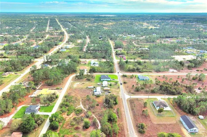 Aerial overview of property's location