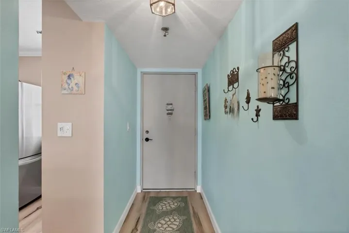 Inside looking at entry doorway