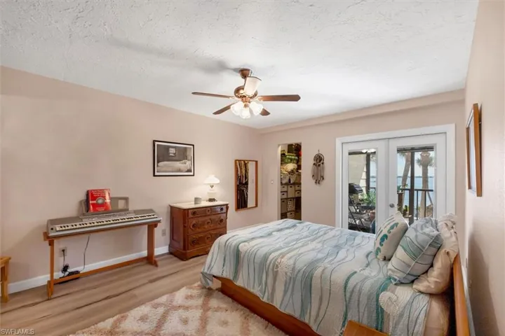 Bedroom with walk in closet