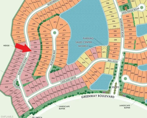 Site map: Lot 4256