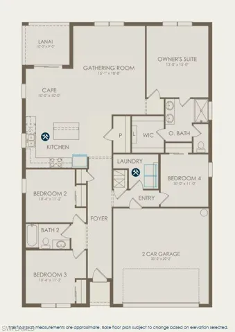 Floor plan of Hanover lot 4256