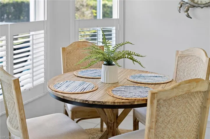 View of dining space