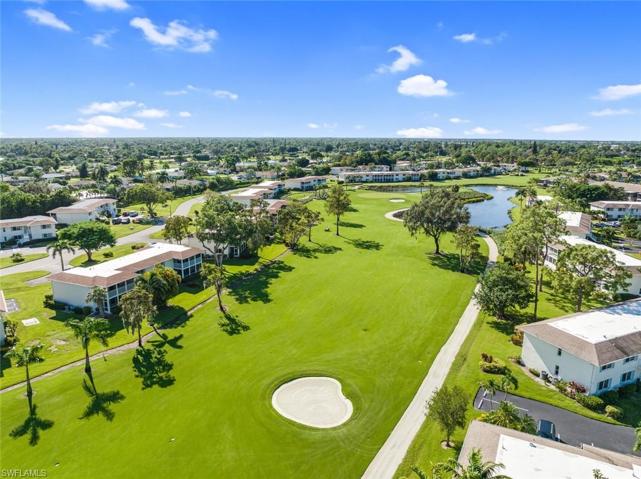 Drone view of the 17th Fairway.