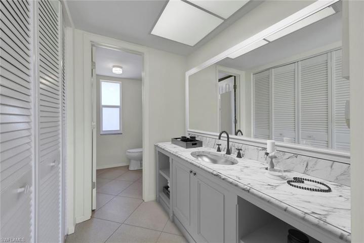Refreshed virtually staged Master Bath