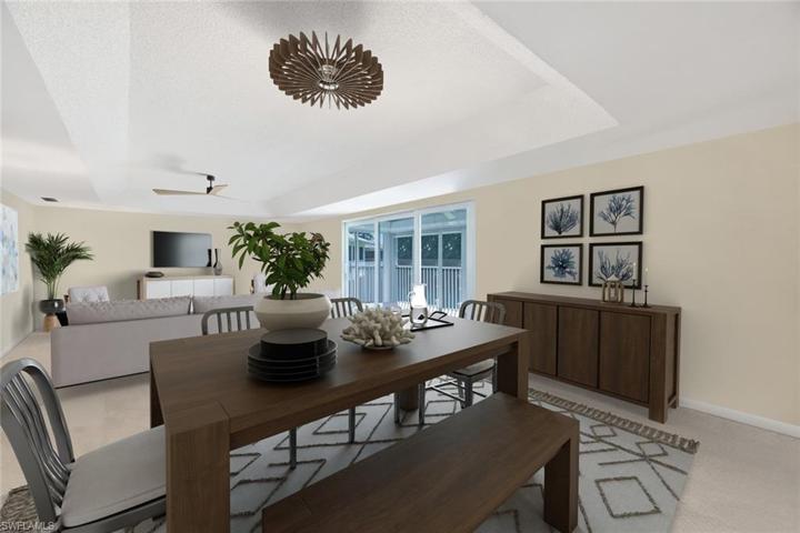 Refreshed virtually staged living area