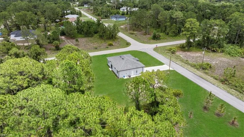 Drone / aerial view of a heavily wooded area