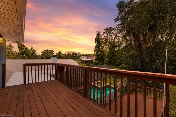 Comfortable exterior deck space designed for relaxation and seamless indoor-outdoor living.