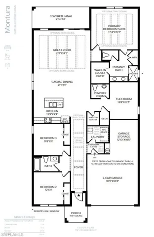 Montura Floor Plan (Virtual Rendering)