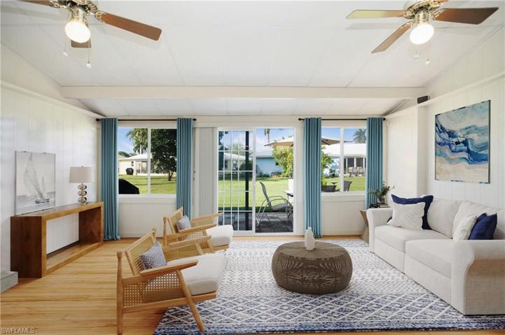 Photo includes reality renovation/staging to showcase the possibility of the living room. Design services included with purchase!