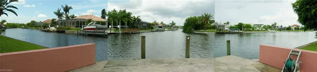 Intersection Water view with a dock