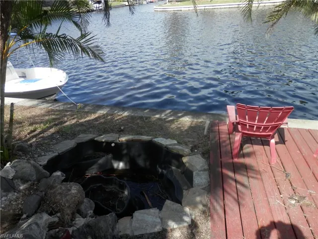 View of sundeck featuring a water view