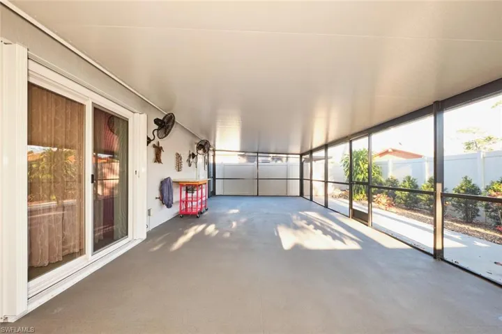 Spacious sunroom