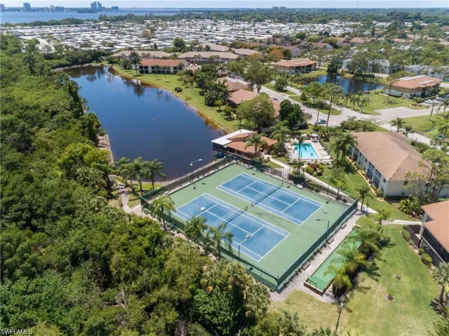 Courts with a water view