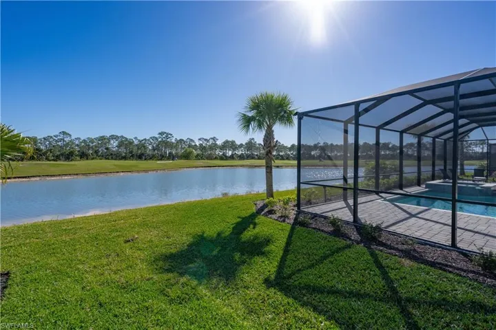 Fabulous water view from the back of your home overlooking the golf course and preserve. VERY private.