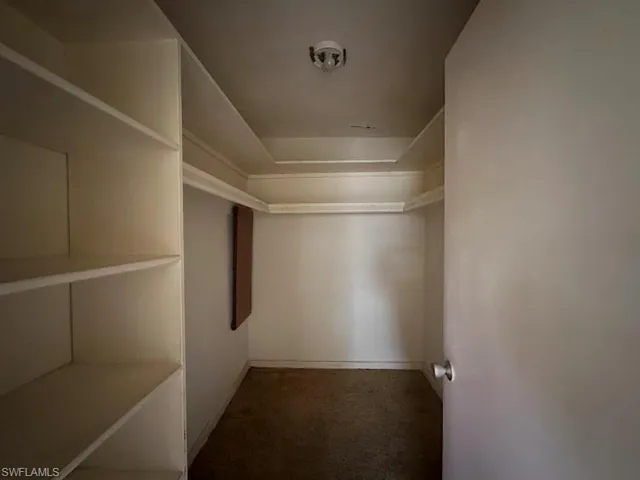 Walk in closet in Master