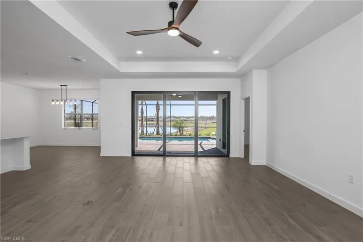 Fabulous water views from your great room with pool/spa and screened lanai for the best of Southwest Florida living!