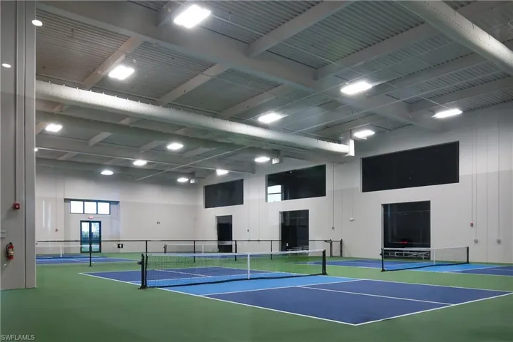 View of tennis court