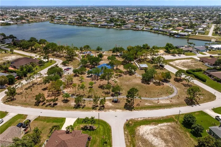 Bird's eye view of park