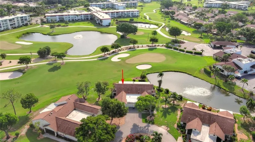 Bird's eye view of a local golf course