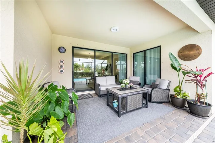 View of patio featuring an outdoor living space