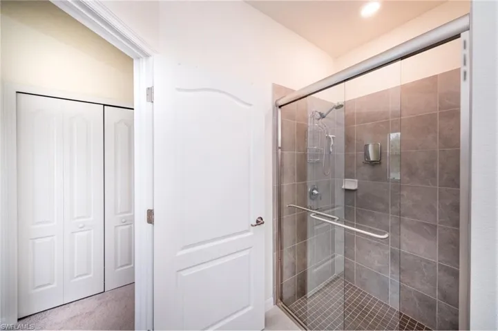 Guest En-Suite bathroom with a shower with glass shower door