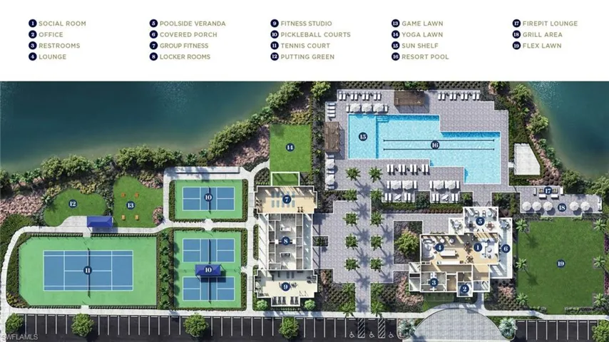 Amenity Center Map (virtual rendering)