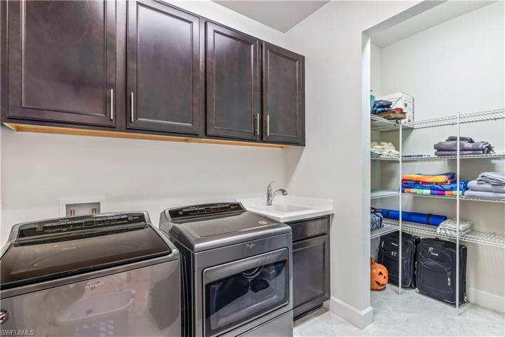 Laundry with large storage area