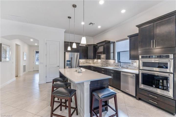 Gourmet kitchen with large island