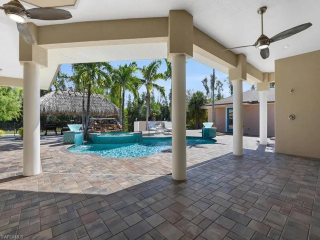 Long Covered Area On Pool Lanai