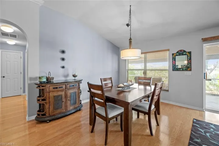 Breakfast Room with private hall to closet, 2 bedrooms and full pool bath