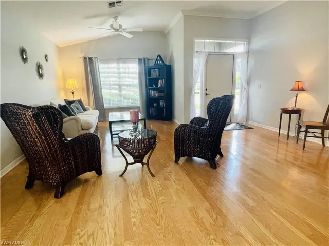 Front Living & Dining Room with Wood Floors