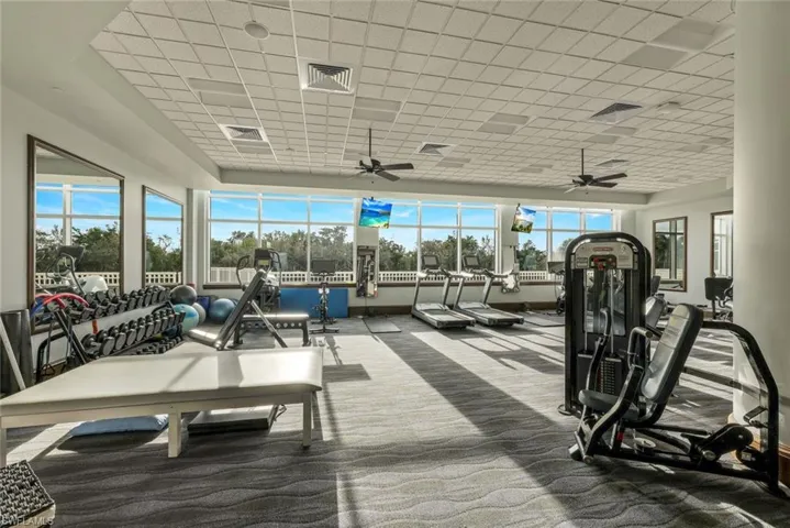 Tavira's fitness center.