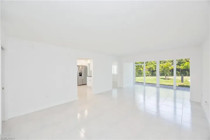 Living Area and Rear View