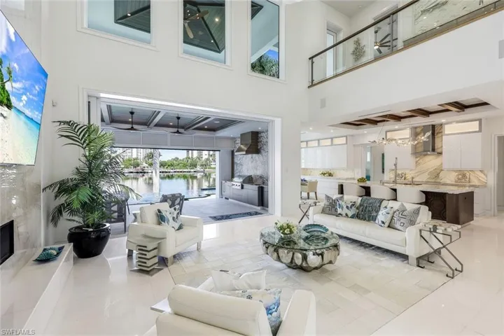 Striking views of the bay from great room