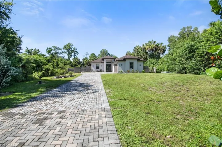View of front of home with a front yard