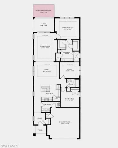 Structural options added include: Extended screened lanai, pre-plumb for future sink at laundry, and whole house impact windows.