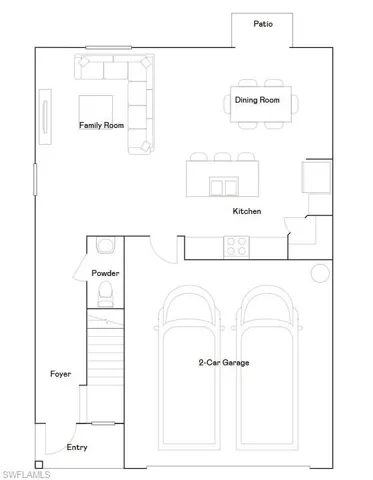 View of room layout