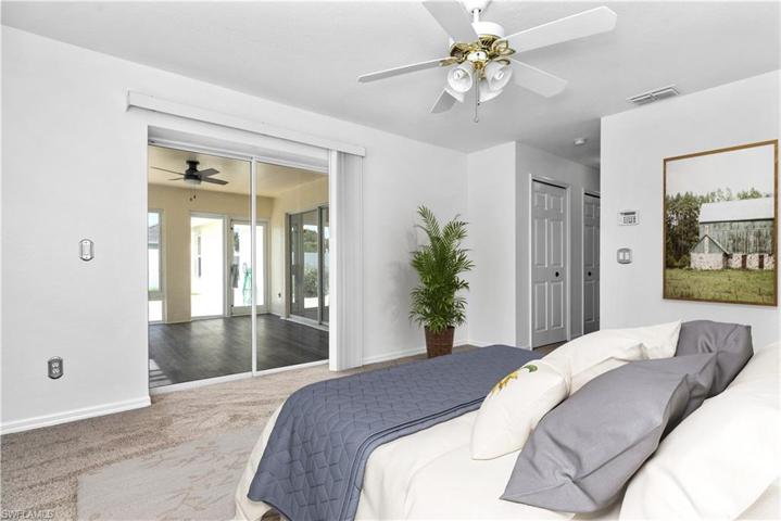 Master bedroom virtually staged